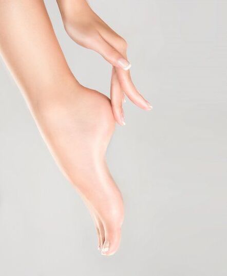 foot skin without fungus